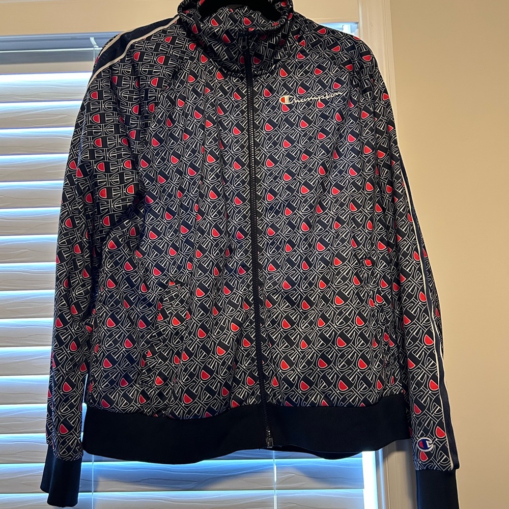 Champion Black and Red Patterned Jacket